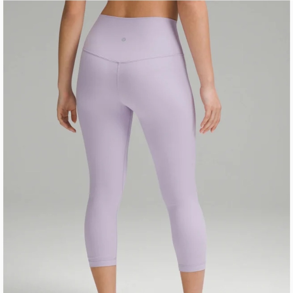 Lululemon Align Lavender High Rise Crop Leggings - Picture 11 of 12